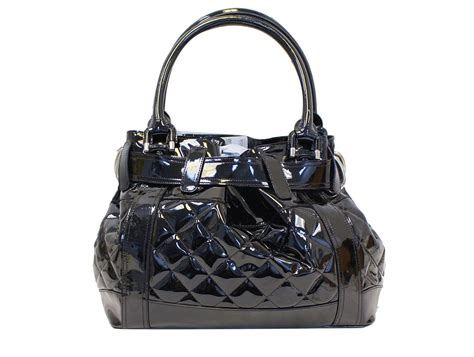 burberry beaton bag|BURBERRY Patent Quilted Beaton Black .